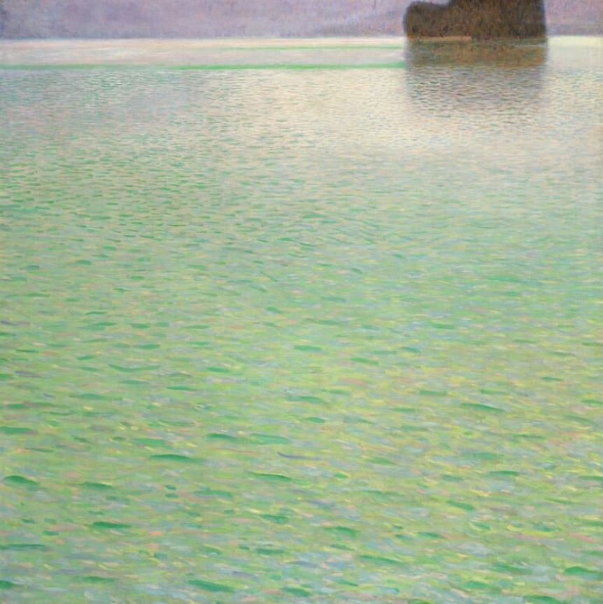 Gustav Klimt, Insel im Attersee (1901). Courtesy: Sotheby’s