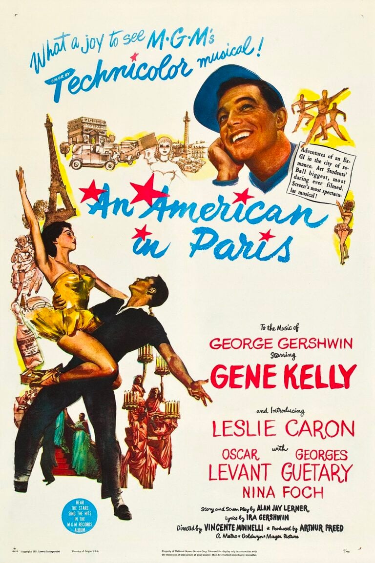 Il poster del 1951 di Un americano a Parigi © Loew's Incorporated
