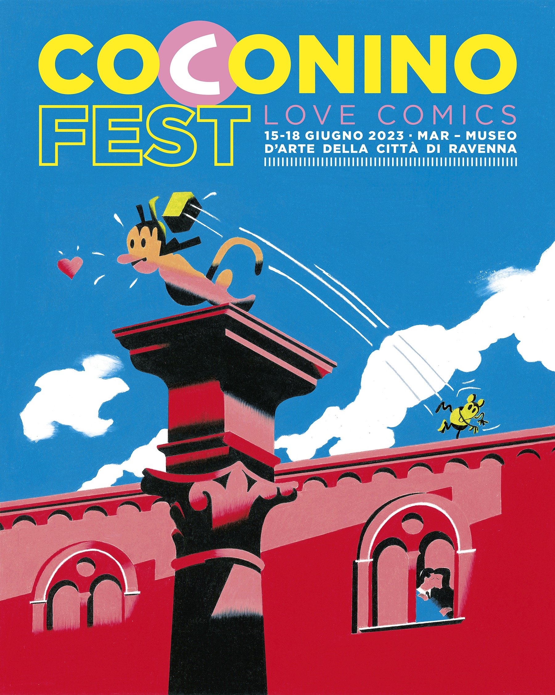 Il poster di Coconino Fest 2023, disegnato da Antonio Pronostico