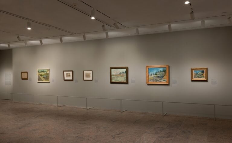 Installation view of Van Gogh’s Cypresses, on view May 22–August 27, 2023 at The Metropolitan Museum of Art. Photo by Richard Lee, courtesy of The Met