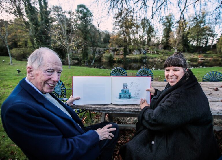 Joana Vasconcelos and Lord Jacob Rothschild. Photo: Paul Quezada Neiman