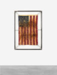 Kiyan Williams, Fried and Suspended Flag, 2023. Courtesy Peres Projects