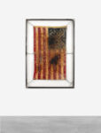 Kiyan Williams, Fried and Suspended Flag, 2023. Courtesy Peres Projects