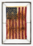 Kiyan Williams, Fried and Suspended Flag, 2023. Courtesy Peres Projects