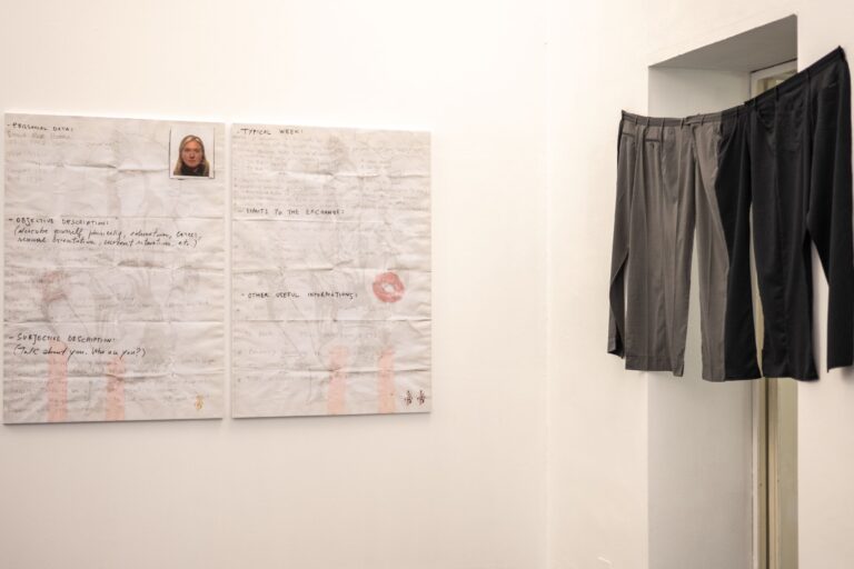 Luca De Leva, installation view at Pinksummer, Genova, 2023. Photo Alice Moschin