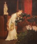 Luigi Bazzani, Figura pompeiana, s.d., olio su tela, 60 x 50 cm. Museo Ottocento, Bologna