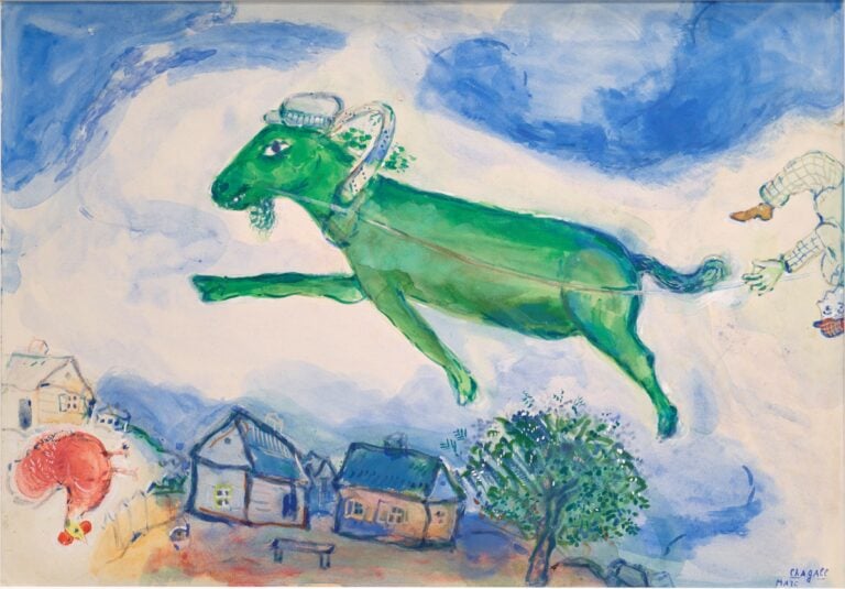 Marc Chagall, L'âne vert (L’asino verde), ca. 1936. Bildrecht, Wien, 2023. Photo © Heidi Horten Collection