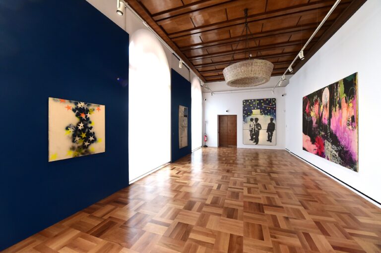 Mario Schifano. Il nuovo immaginario, 1960-1990, installation view at Gallerie d'Italia, Napoli, 2023. Photo Roberto Serra