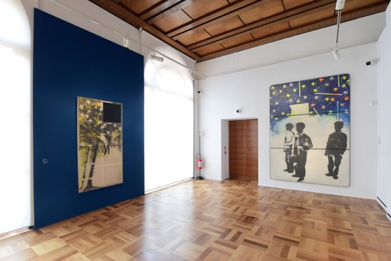 Mario Schifano. Il nuovo immaginario, 1960-1990, installation view at Gallerie d'Italia, Napoli, 2023. Photo Roberto Serra