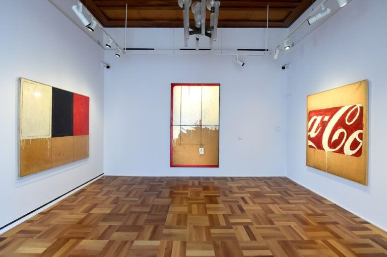 Mario Schifano. Il nuovo immaginario, 1960-1990, installation view at Gallerie d'Italia, Napoli, 2023. Photo Roberto Serra