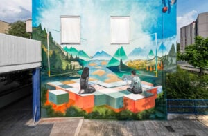 La prima opera in Italia di street art realizzata con l’intelligenza artificiale