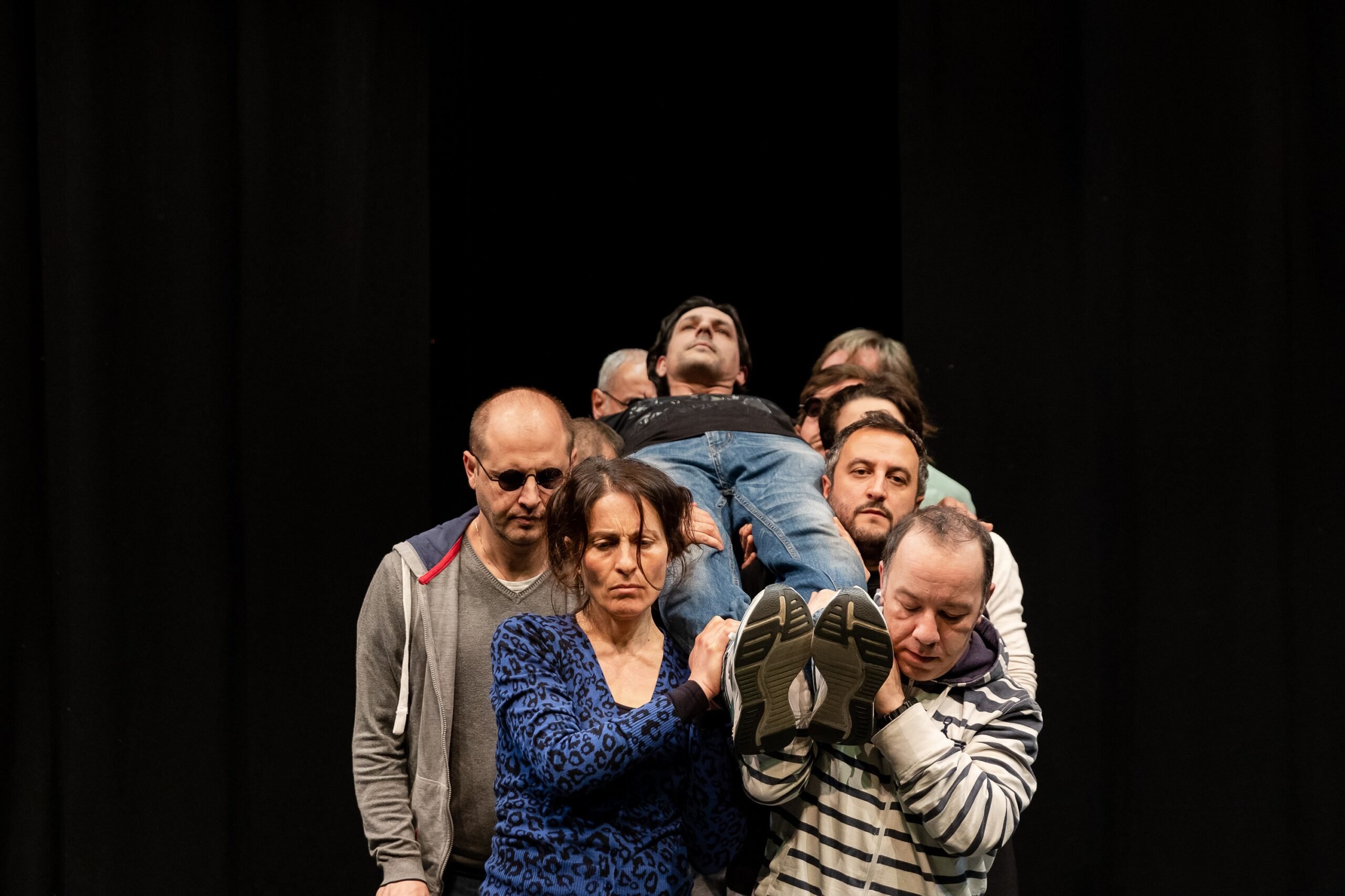 Nanni Garella, Porcile, nos bastidores.  Foto Stefano Triggiani