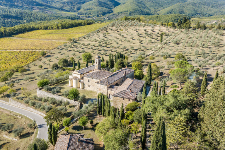 Pierattelli Architetture, veduta relais Pieve Aldina, Chianti