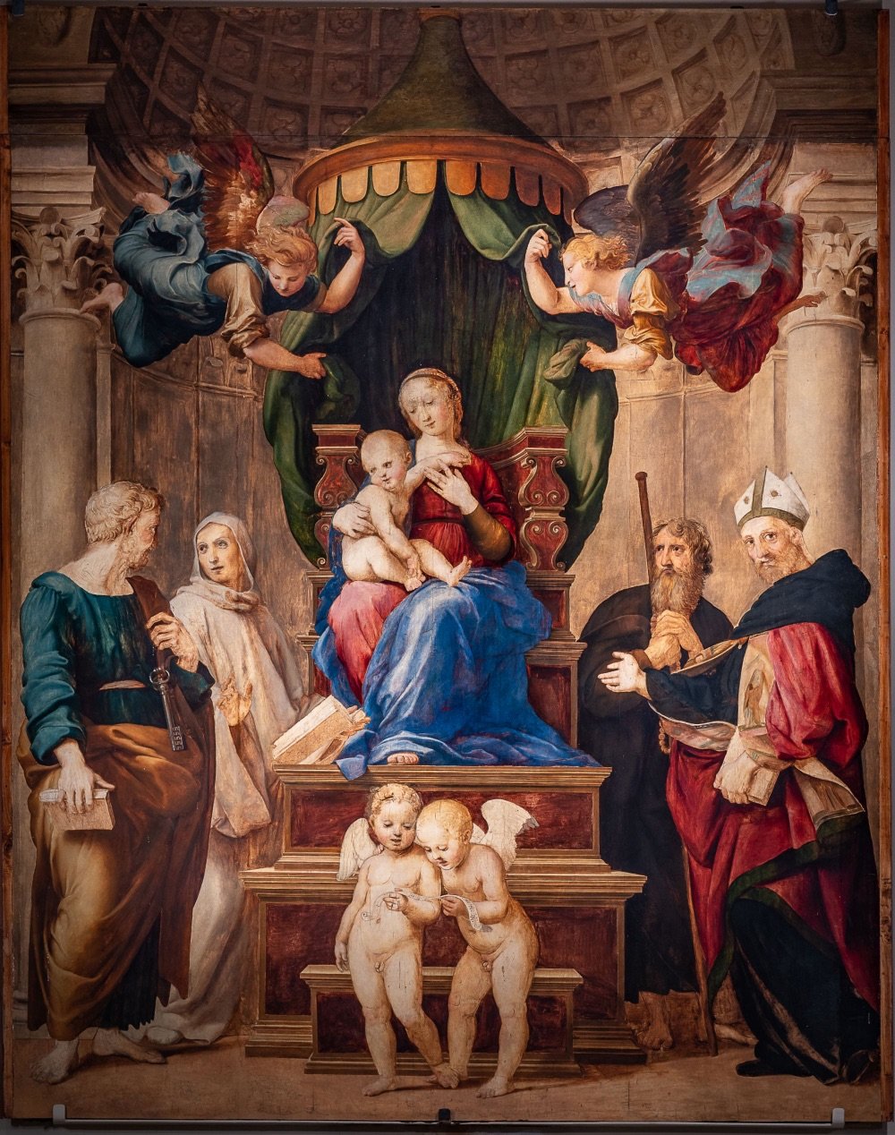 Raffaello, La Madonna del Baldacchino, Pescia