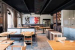 Ristorante Fàula con l'opera di Carla Accardi, Casa di Langa, Piemonte. Photo © Dario Bragaglia
