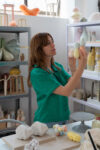 Tami Izko in her studio. Courtesy Fondazione La Raia. Photo T. Kleinhempel