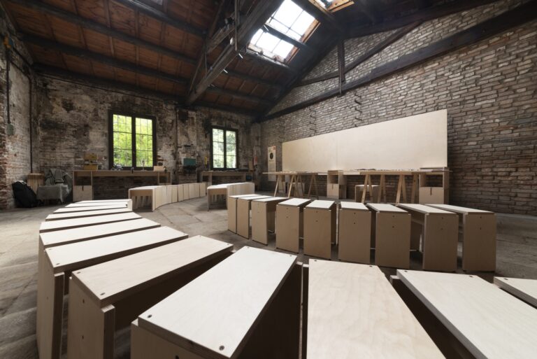 The Hospitality Lab, installation view at Padiglione San Marino, Biennale Architettura, Venezia, 2023. Photo Silvio Salvador