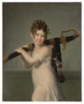 Fragonard,Jeanne e Lisabeth Chaudet, Jeune fille tenant le sabre de son pour le salon de 1817