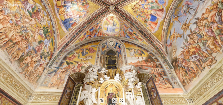 Panoramica 360 gradi, Cappella di San Brizio – Duomo di Orvieto© Haltadefinizione Image Bank | Su concessione di Opera del Duomo di Orvieto