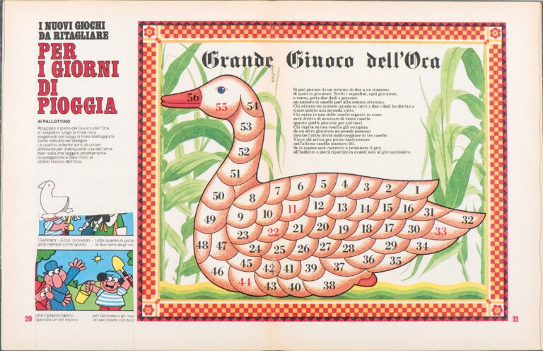 Paola Pallottino, I nuovi giochi da ritagliare per i giorni di pioggia, «Corriere dei Piccoli», Milano 1976