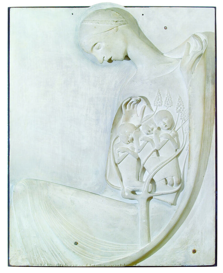 Adolfo, Wildt, Maria dà luce ai pargoli cristiani, 1918. Collezione privata