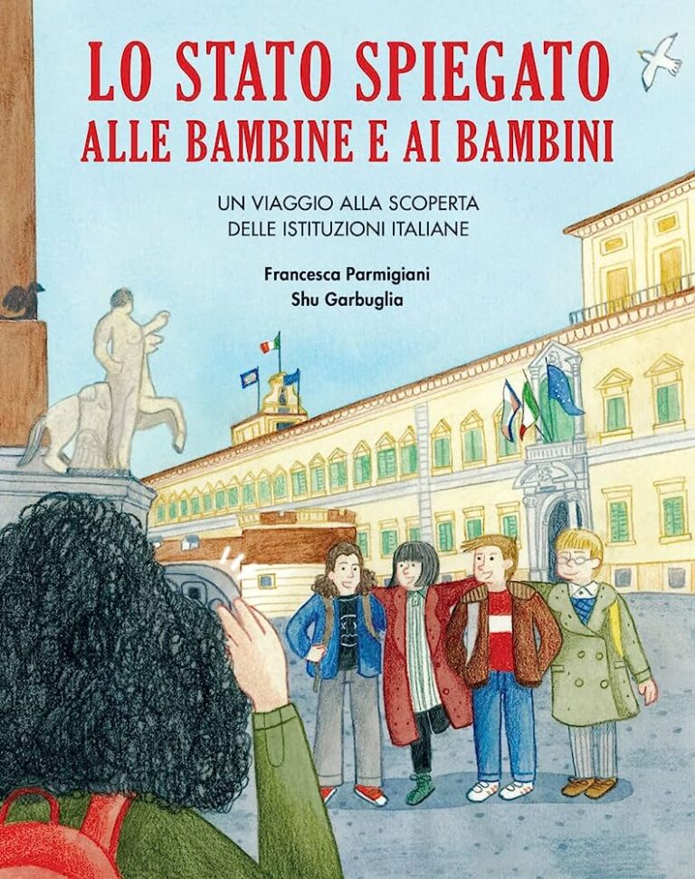 Francesca Parmigiani, Shu Garbuglia – Lo Stato spiegato alle bambine e ai bambini (BeccoGiallo Editore, Padova 2023). Copertina
