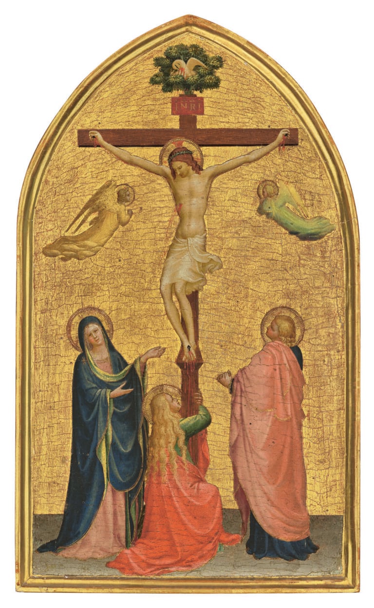 Fra Angelico, The Crucifixion with the Virgin, Saint John the Baptist and the Magdalen. Courtesy of Christie's Images Ltd.