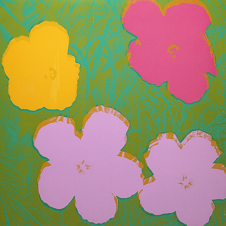 Andy-Warhol, Flowers, serigrafia su carta