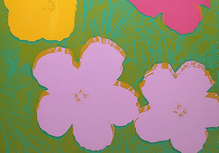 Andy-Warhol, Flowers, serigrafia su carta