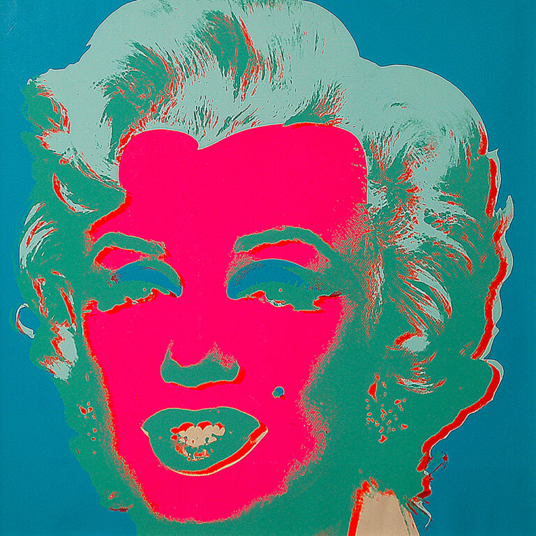 Andy-Warhol, Marilyn Monroe, serigrafia su carta