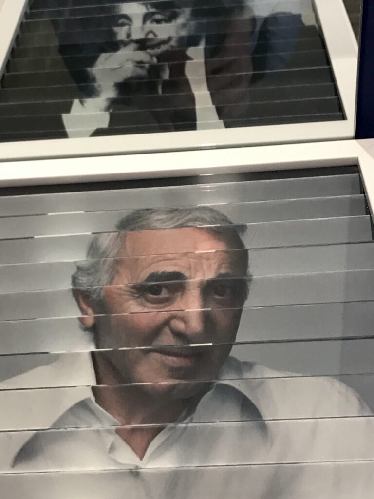 Armenia. Gyumri. L'immagine di Charles Aznavour al Museo delle Illusioni © Photo Dario Bragaglia