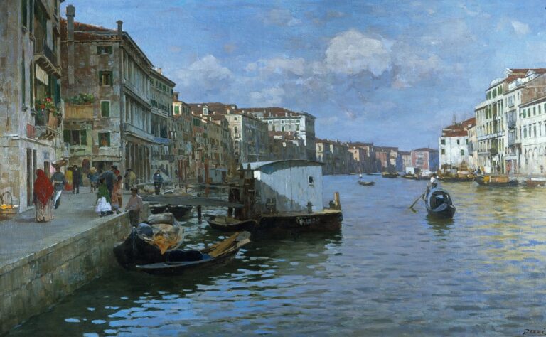 Bartolomeo Bezzi, Canal Grande a Venezia, 1893. Collezione privata