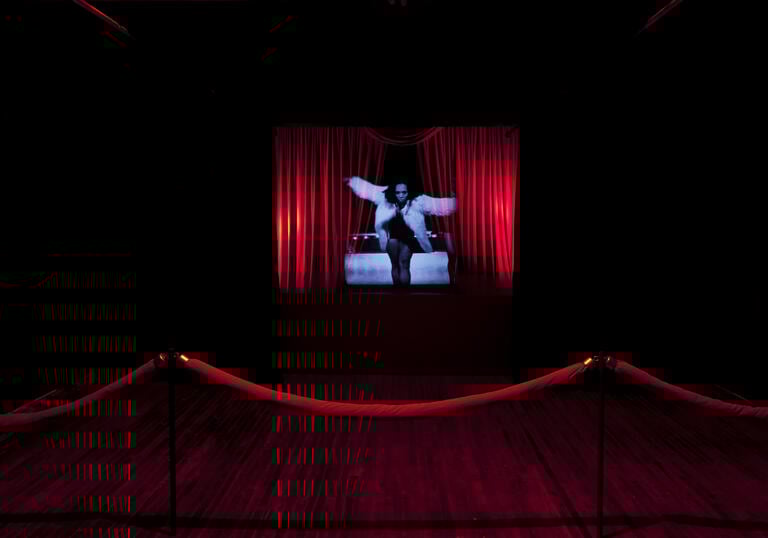 Carrie Mae Weems, 12.016 Lincoln Lonnie and Me (film still 2). Courtesy Barbican Centre