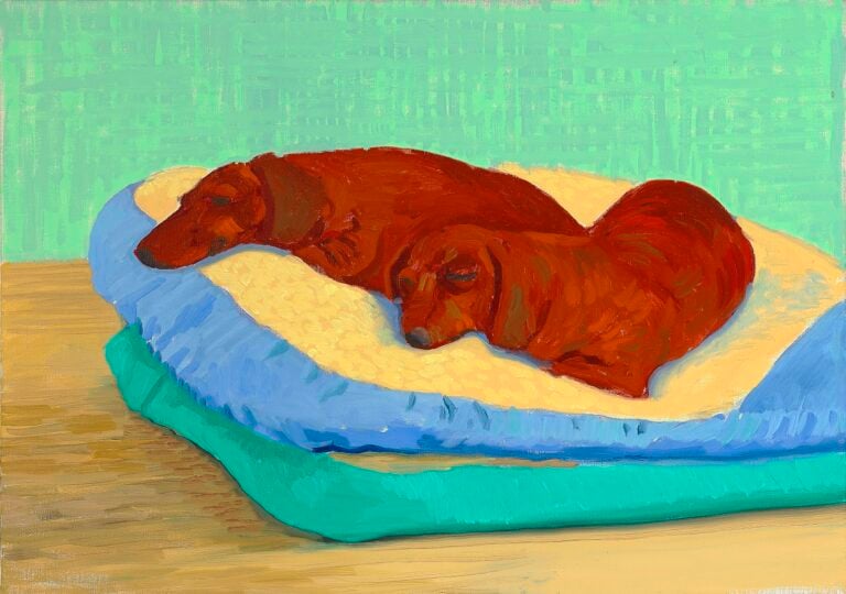 David Hockney, Dog Painting 19, 1995 © David Hockney. Photo Richard Schmidt Collection The David Hockney Foundation