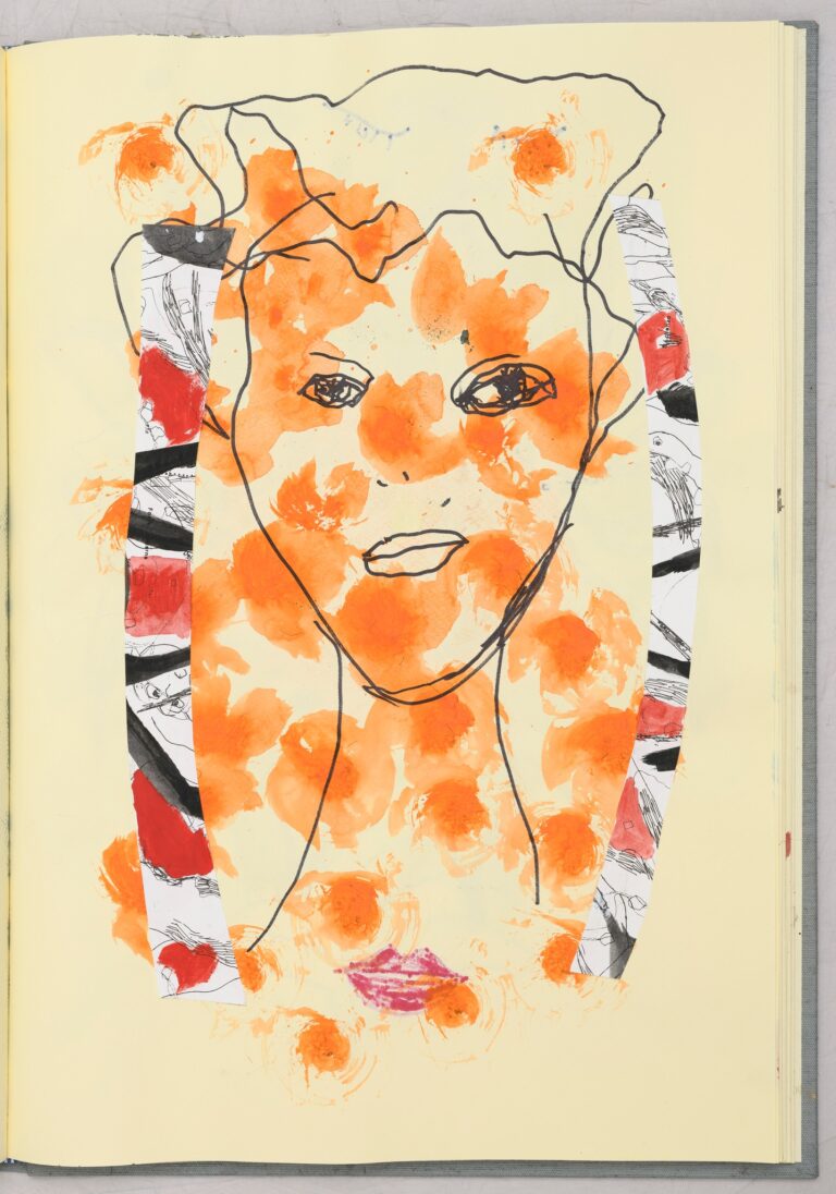 Elisa Montessori, pagina dal libro d'artista Tutti i Giorni, 2023