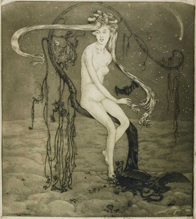 Guido Balsamo Stella, Phantasie der Dämmerung, 1907, Istituto Centrale per la Grafica, Roma