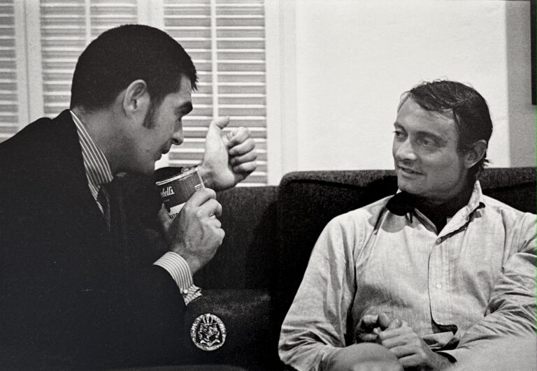 Irving Blum and Roy Lichtenstein, Los Angeles, 1968