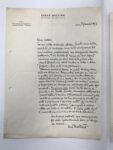 Lettera di Carlo Mollino a Lattes, Archivio Lattes, Torino