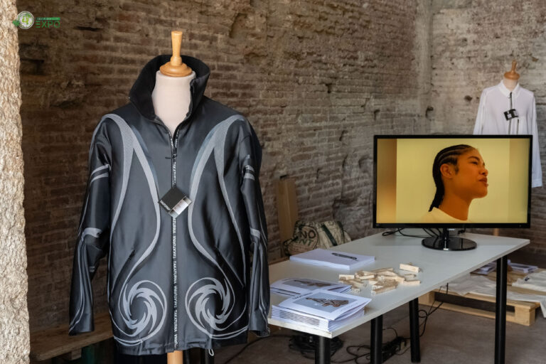 Lo stand Takaturna ai Mercati di Traiano, Phygital Sustainability Expo, Roma, 2023