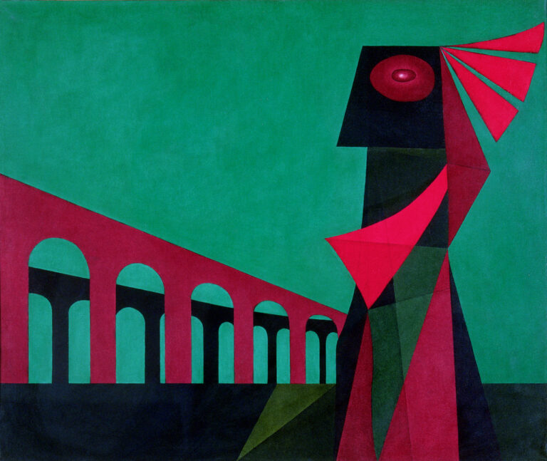 Lucio Saffaro, Basilicades (Opus XXXV), 1957, Oil on canvas, Lucio Saffaro Foundation, Bologna