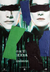 Mimmo Rotella, Matrix, 2003, collage su carta applicata su tela