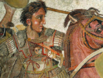 Mosaico della battaglia di Alessandro e Dario, particolare. Courtesy MANN