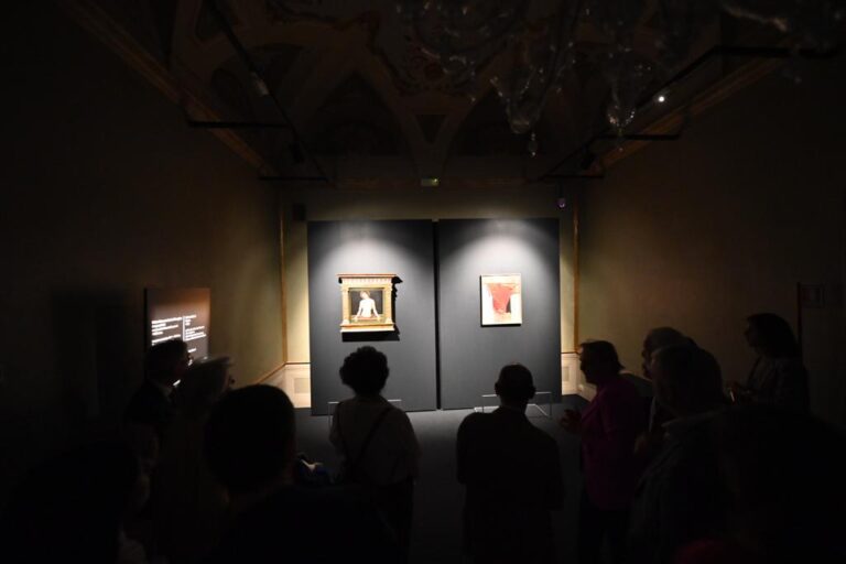 Nero Perugino Burri, exhibition view at Palazzo Baldeschi, Perugia, 2023