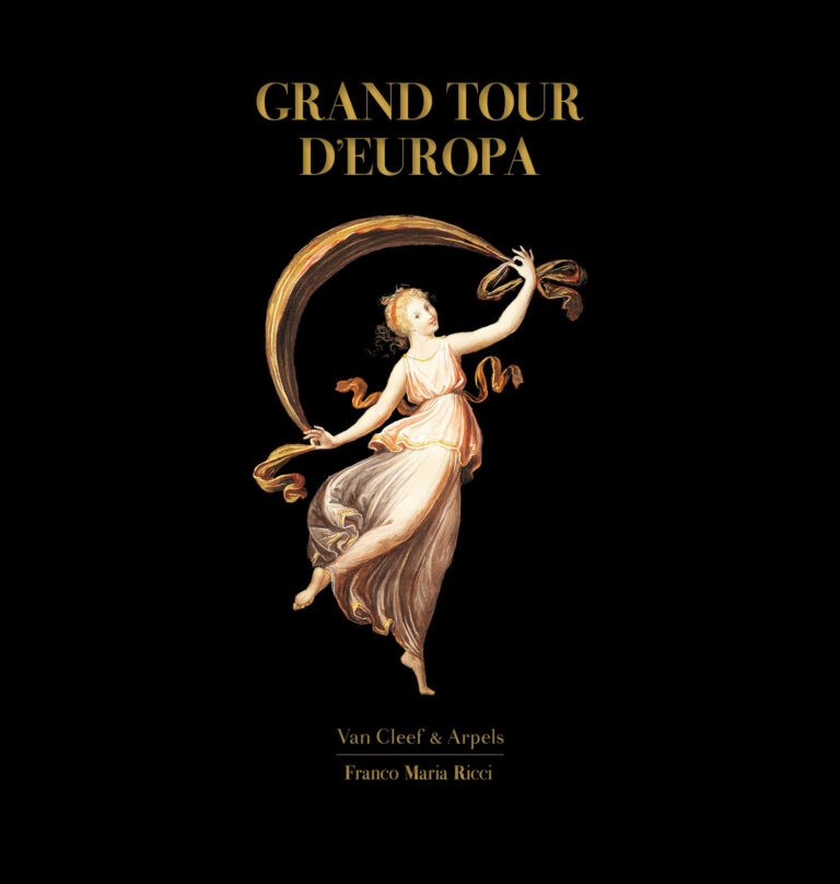 Nicholas Foulkes, Fernando Mazzocca, Attilio Brilli, Grand Tour d’Europa, copertina, Franco Maria Ricci editore, Fontanellato, 2023