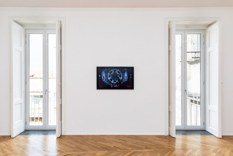 Pedro Neves Marques, In Space It’s Always Night, installation view at Umberto Di Marino Gallery, Napoli, 2023. Courtesy of the artist and Galleria Umberto Di Marino. Photo Danilo Donzelli Photography