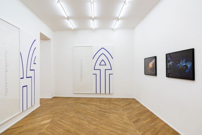 Pedro Neves Marques, In Space It’s Always Night, installation view at Umberto Di Marino Gallery, Napoli, 2023. Courtesy of the artist and Galleria Umberto Di Marino. Photo Danilo Donzelli Photography