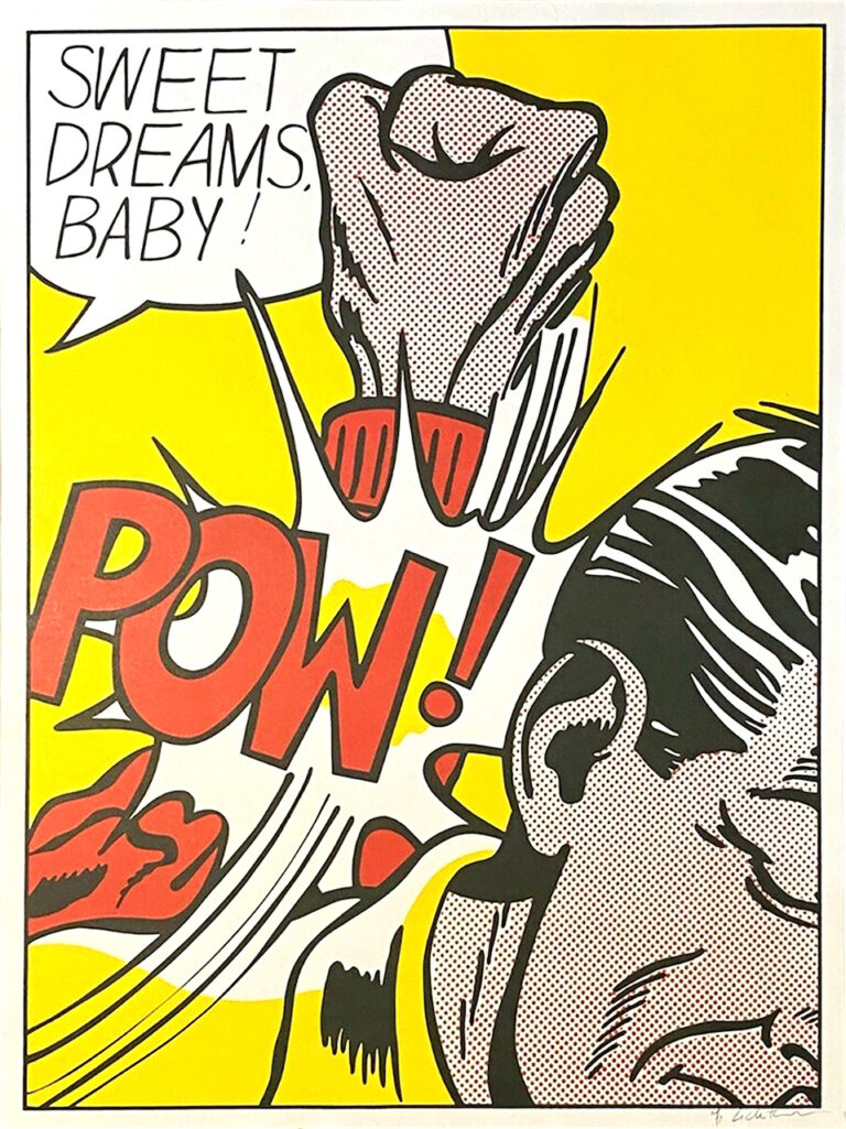 Roy Lichtenstein, Sweet dreams baby, litografia offset su carta