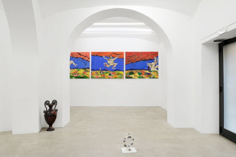Runo B, Cliffhanger, 2023, exhibition view at Matèria Roma. Courtesy Matèria Roma, Photo Roberto Apa