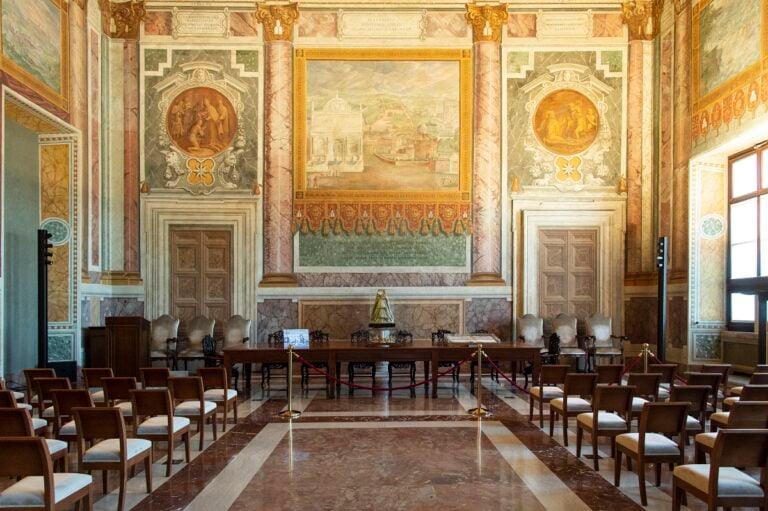 Sala Conciliazione Affresco della Mostra dell'Acqua Felice a Termini Foto courtesy Palazzo Lateranense