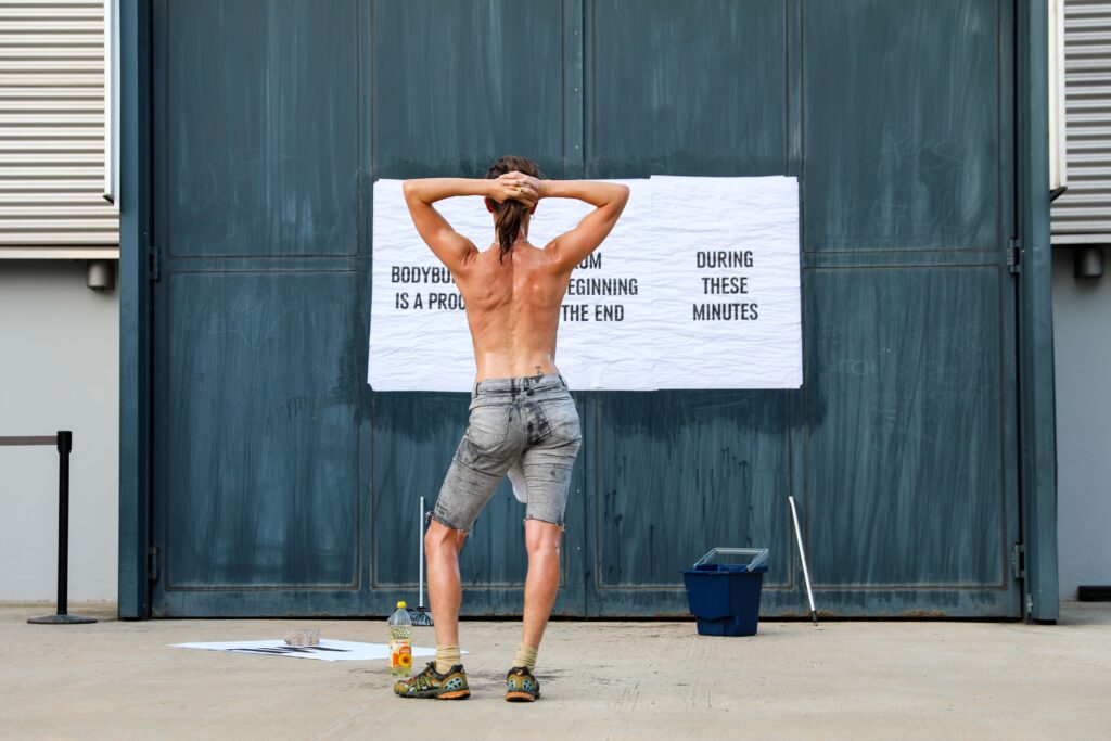 Sara Leghissa, Muscles, Milano Re-Mapped Festival, Pirelli HangarBicocca, Milano, 2023. Courtesy Pirelli HangarBicocca, Milano. Photo Iman Salem @imansalem_